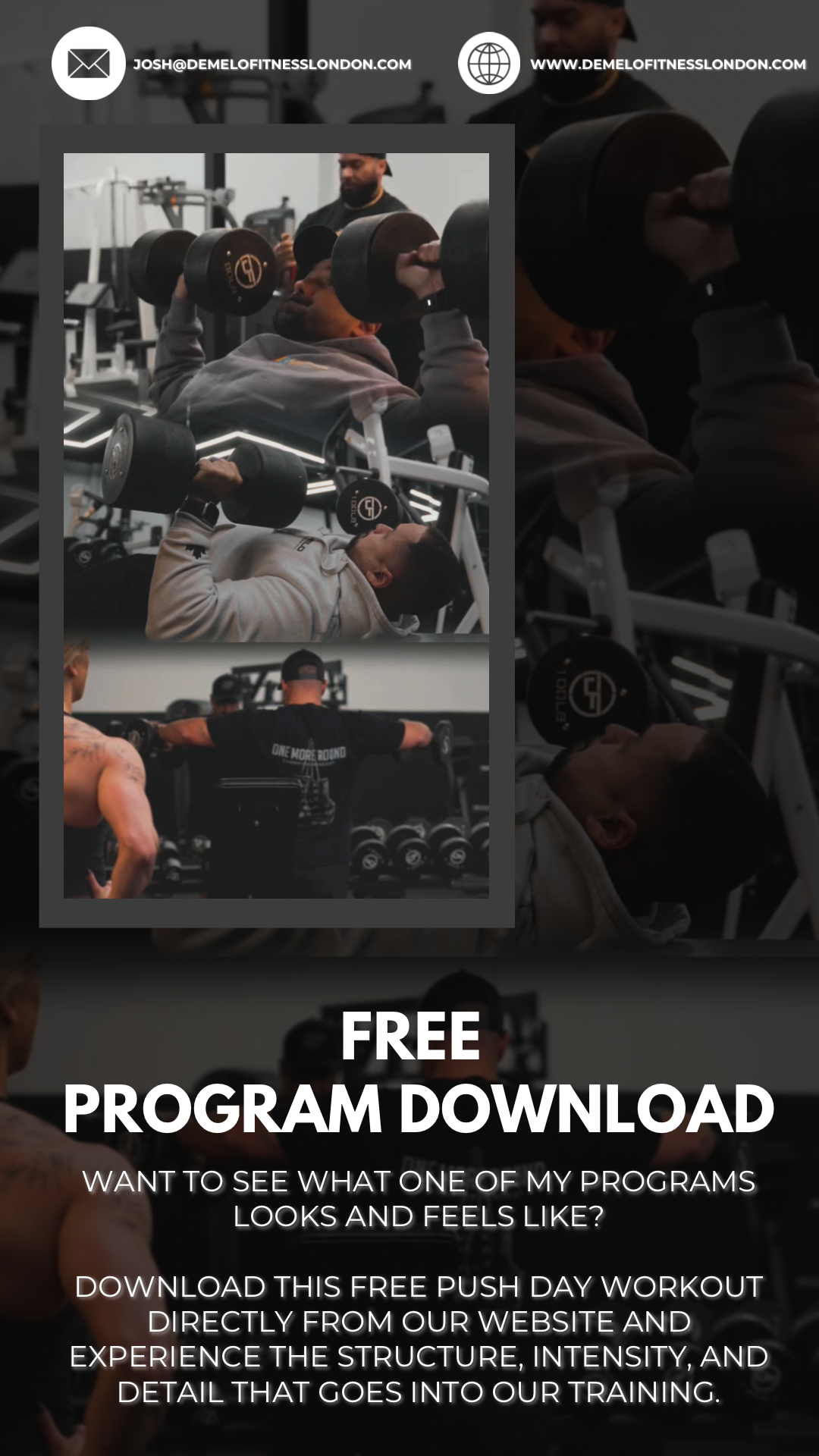 FREE DOWNLOAD – PUSH DAY / CHEST FOCUSED DAY