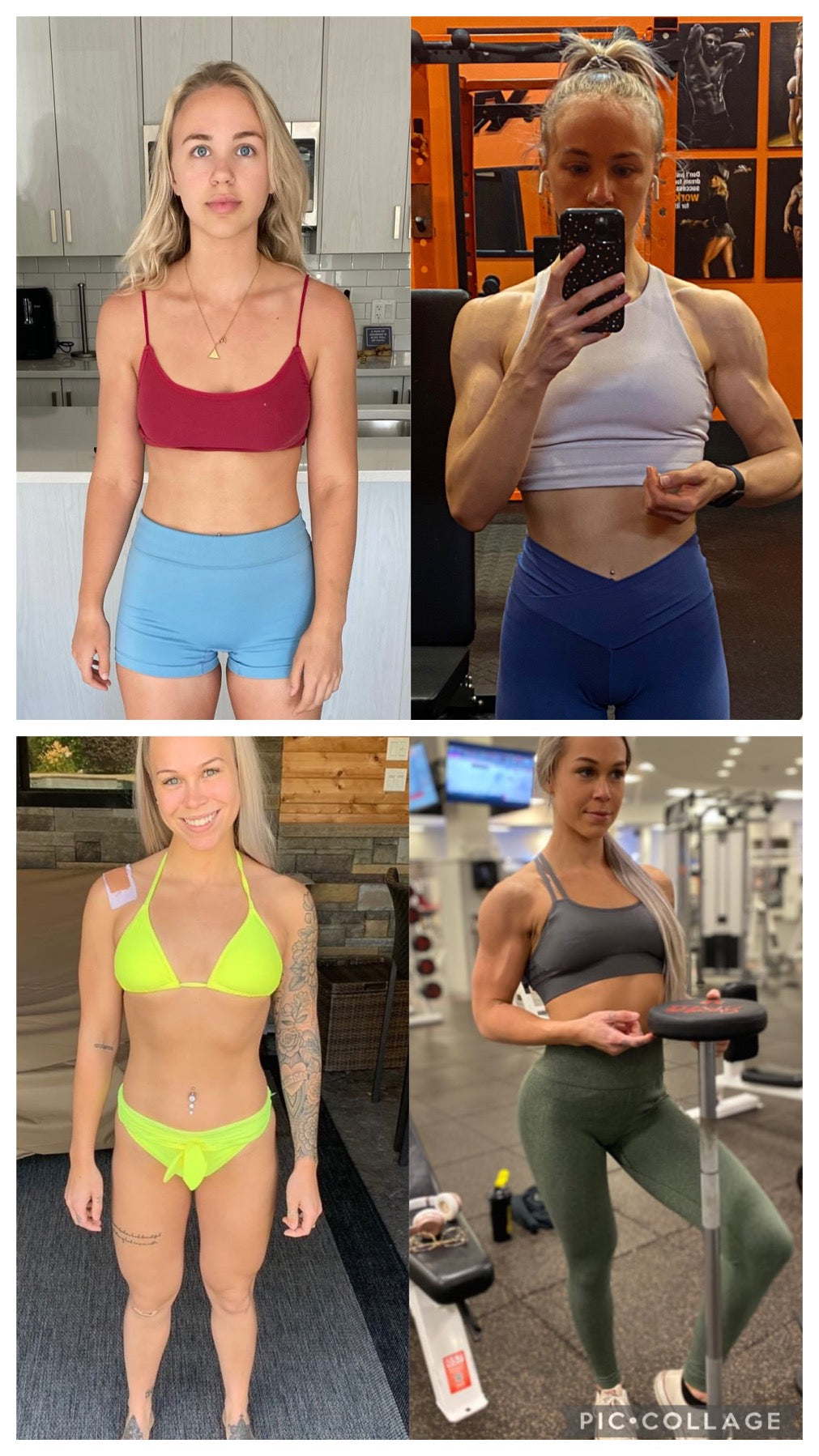 Compilation of two women who have all gone through health and body improvements at the DeMelo Fitness gym. These two women have prioritized muscle gain and have figures to prove it.